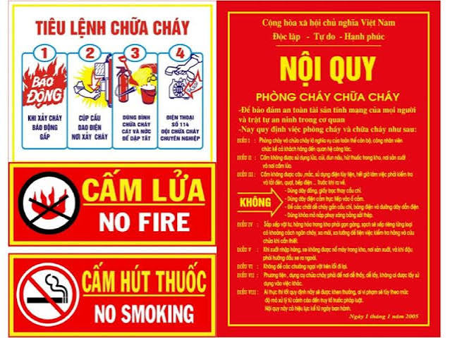 Biển báo tiêu lệnh chữa cháy