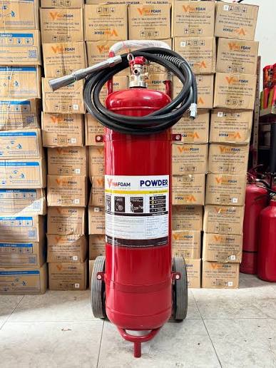 Bình chữa cháy bột xe đẩy Yamato 35kg ABC