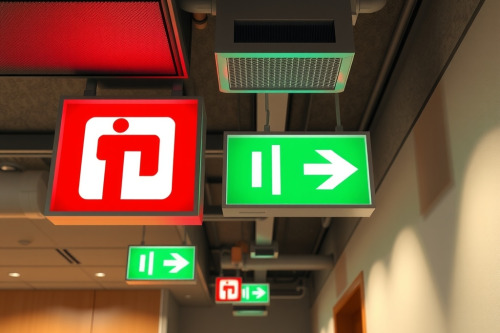 Vị trí lắp đặt biển báo thoát hiểm chuẩn TCVN cho nhà xưởng